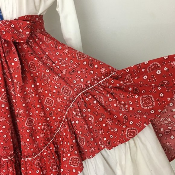X SOLD X Square Dance Costume Skirt Rockabilly L - Picture 6 of 8